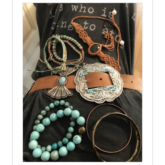 Jewelry - 8 Bracelets Cuffs Boho Style Turquoise